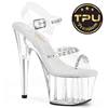 Pleaser - ADORE708PREMSTN Sandale à bride à la cheville - Transparent Product image
